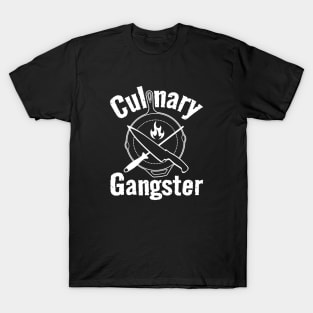 Culinary Gangster - Chef Knife & Flame T-Shirt